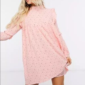 NWT Daisy Street Long Sleeve Smock Dress in Ditsy Floral, size medium